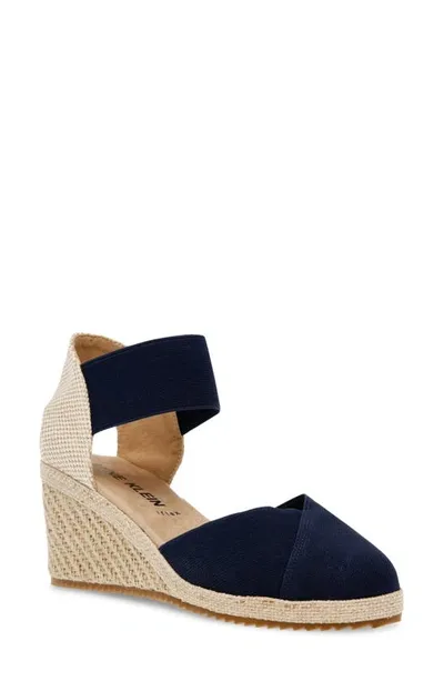 Anne Klein Zoey Wedge Sandal In Navy