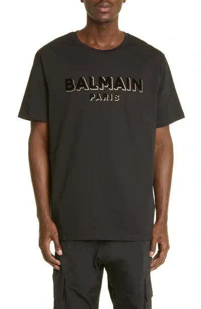 Balmain Black T-shirt With Logo