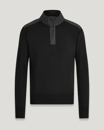 Belstaff Kilmington Quarter Zip In Black