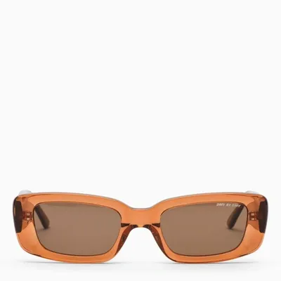 Dmy By Dmy Amber-coloured Pvc Preston Sunglasses In Brown