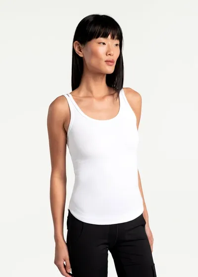 Lole Organic Cotton Tank Top In White