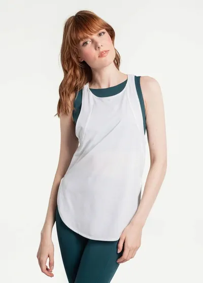 Lole Performance Wool Tank Top In White