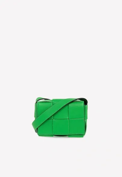 Bottega Veneta Mini Cassette Crossbody Bag In Parakeet