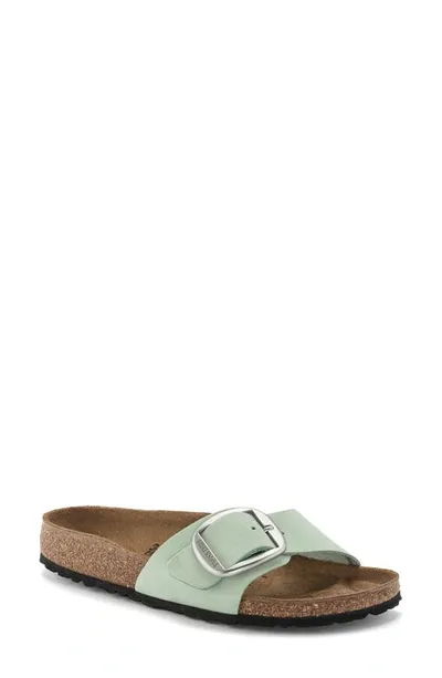 Birkenstock Madrid Big Buckle Slide Sandal In Green