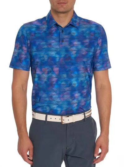 Robert Graham Swayzee Classic Fit Short Sleeve Abstract Watercolor Print Shirt In Neutral