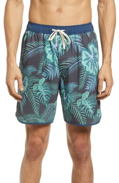 Fair Harbor Men's 8" Evergreen Anchor Swim Shorts In Multi