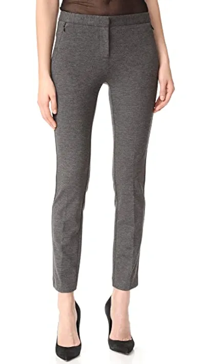 Kobi Halperin Alexandra Double-knit Pants In Dark Grey Melange