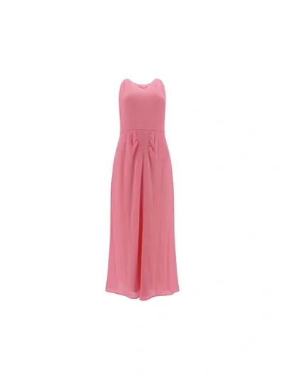 Prada Midi Dress In Pink