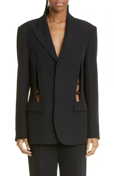 Dion Lee Black V-wire Blazer