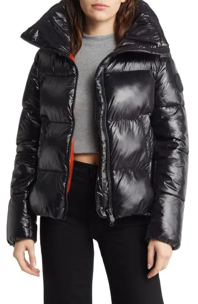 Save The Duck Isla Quilted Puffer Jacket In Black