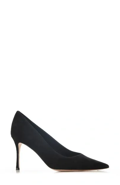 Marion Parke Classic Pump 70 Womens Kitten Heel Pointed Toe Pumps In Black