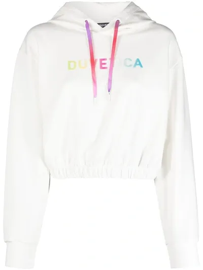 Duvetica Logo Hoodie In Grey