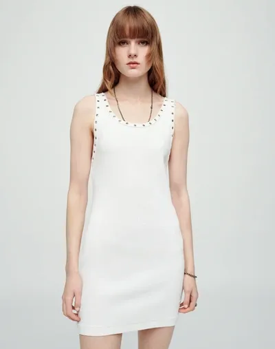 Re/done Eyelet Tank Dress In White