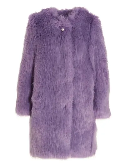 Alabama Muse Purple Kate Fur Coat