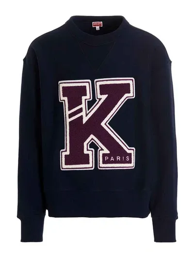 Kenzo College Sweatshirt In Navy