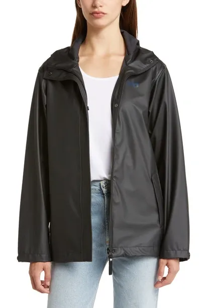 Helly Hansen Moss Waterproof Rain Jacket In Black