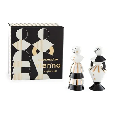 Jonathan Adler White Vienna Porcelain Salt And Pepper Shakers