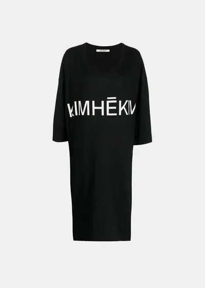 Kimhēkim Black Printed Minidress