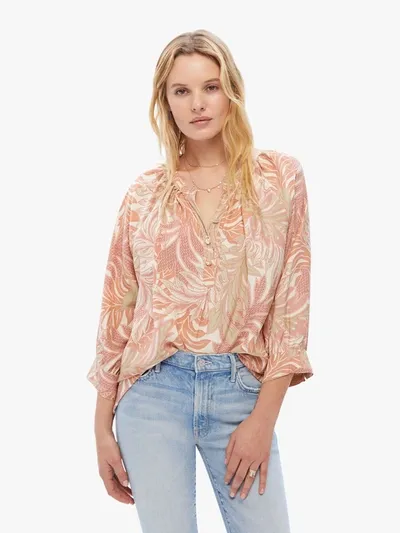 Natalie Martin Remy Top Jungle Print Clay In Orange