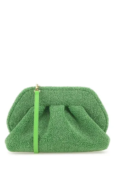 Themoirè Taschen Textured Clutch In Green