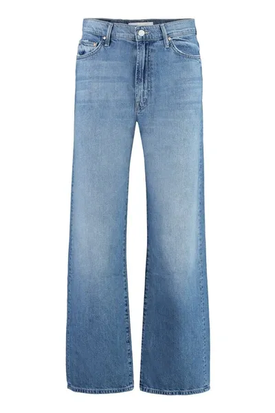 Mother Dodger Wide-leg Jeans In Blue