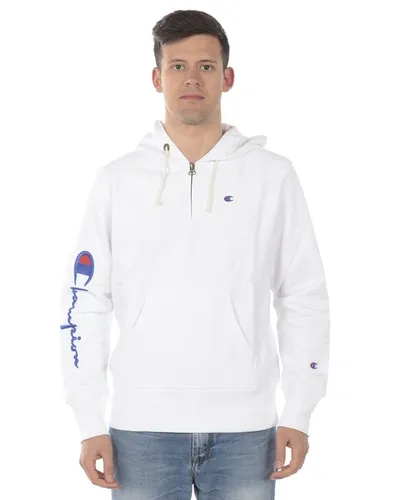 Champion Sweatshirt Hoodie In White