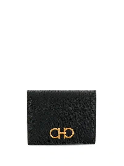 Ferragamo Wallet Logo Accessories In Black