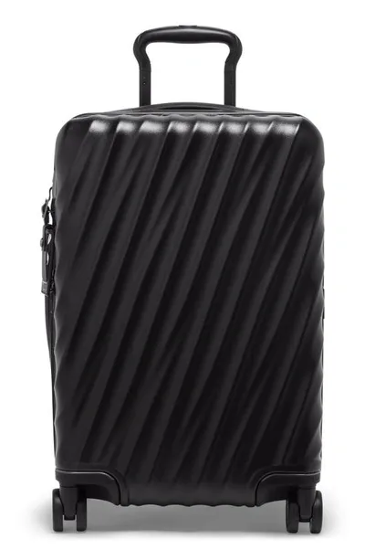 Tumi 22-inch 19 Degrees International Expandable Spinner Carry-on In 6 Black Texture