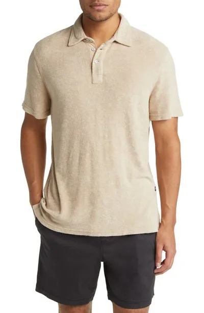 Rails Rhen Terry Cloth Polo In Chickpea