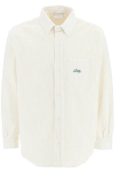 Drôle De Monsieur Drole De Monsieur 'le Chemise Corduroy' Shirt In White