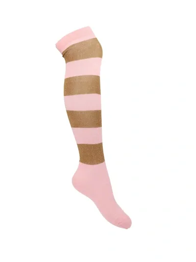 Marni Lurex Striped Wool-blend Socks In Multi