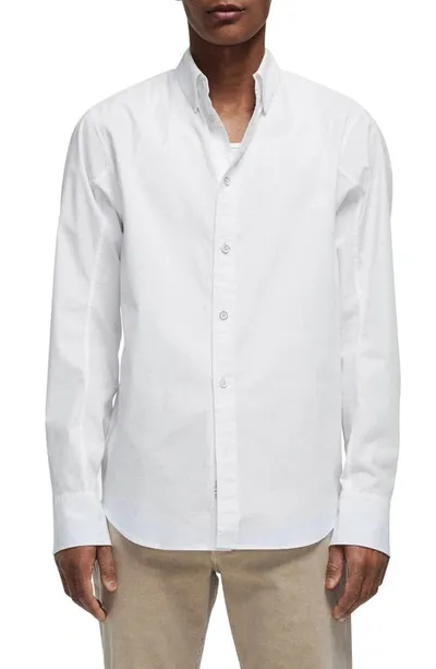 Rag & Bone Fit One Zac Slim Fit Stretch Button-up Shirt In White