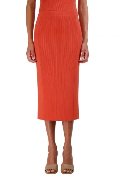 Bcbgmaxazria Rib Sweater Skirt In Ginger