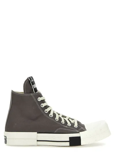 Rick Owens Drkshdw Drkshw X Converse 'turbodrk Laceless' Sneakers In Gray