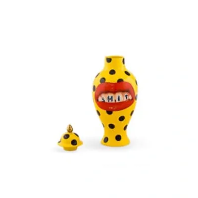 Seletti Shit Vase In Yellow