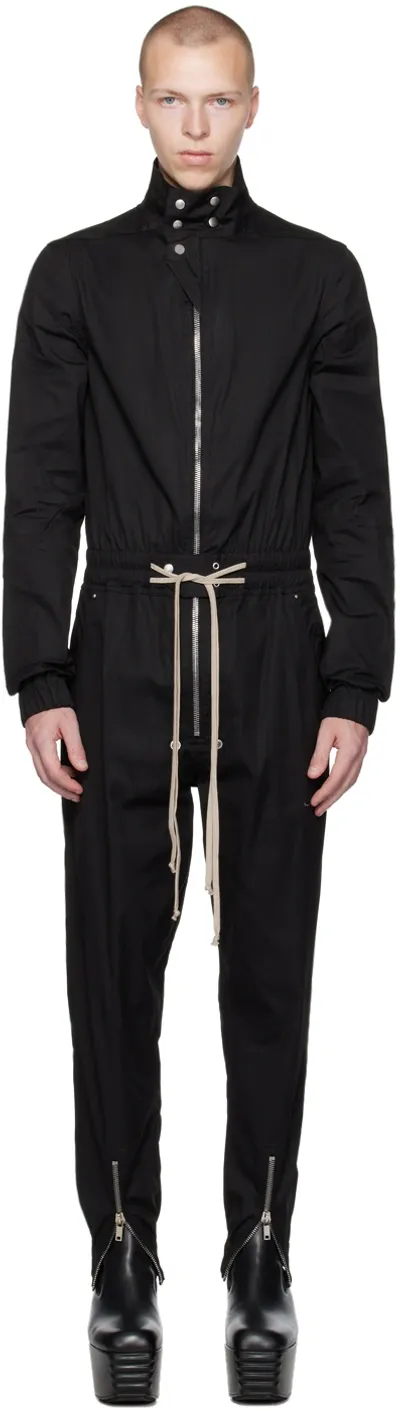 Rick Owens Bauhaus Larry Jumpsuit In 09 Black