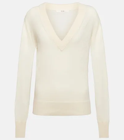 Co Women's Wool & Cashmere V-neck Sweater In Ivory