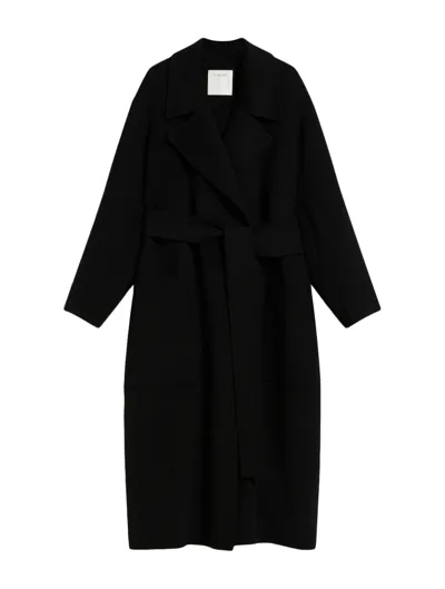 Sportmax Veleno Coat In Black