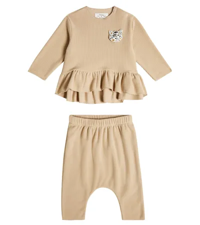 Il Gufo Baby Set Aus Top Und Leggings In Beige