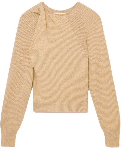 Stella Mccartney Cashmere Knot Jumper In Camel