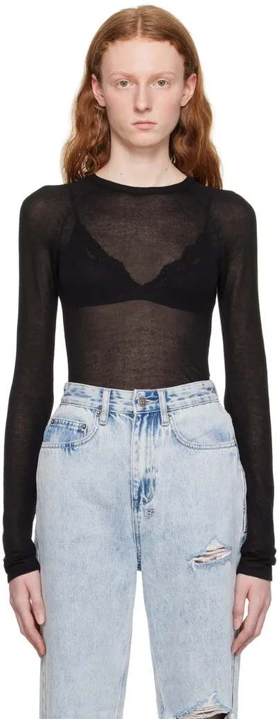 Ksubi Charmed Keyhole Top In Black