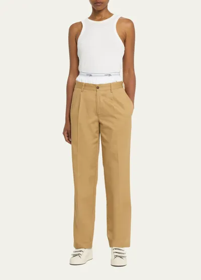 Hommegirls Khaki Boxer Trousers