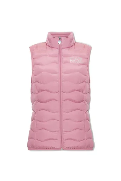 Ea7 Train-core Eco Down Gilet In Pink