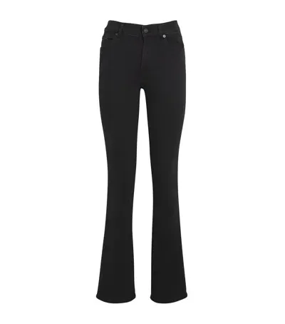 7 For All Mankind Bootcut Slim Illusion Jeans In Black