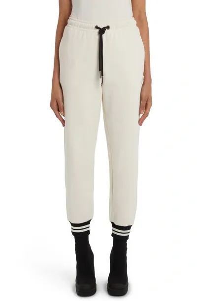 Moncler Striped-trim Track Pants In White