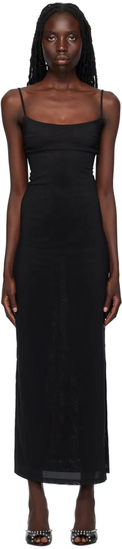 Miaou Ssense Exclusive Black Thais Maxi Dress