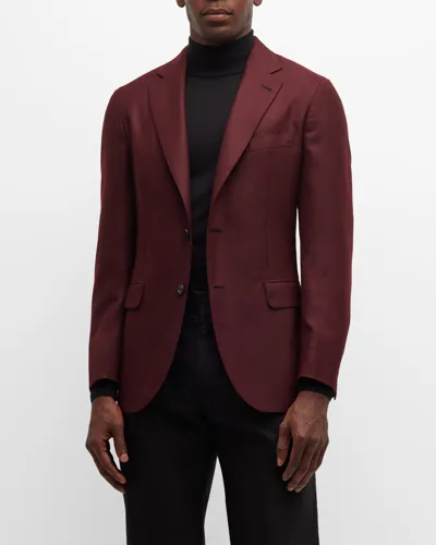 Brioni Men's Burg Cashmere Blazer In Lacquer