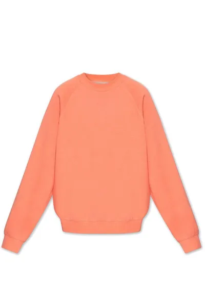 Essentials Fear Of God  Logo Printed Sweatshirt In Orange