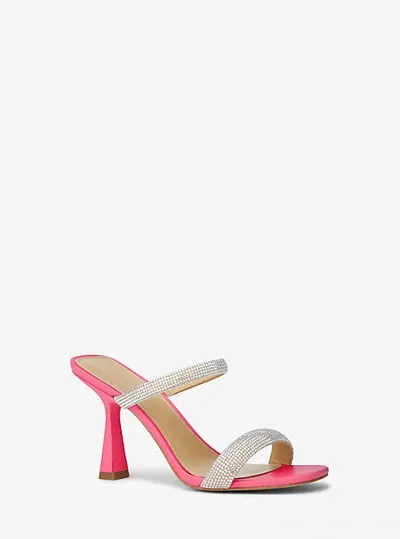 Michael Kors Clara Sandal In Red