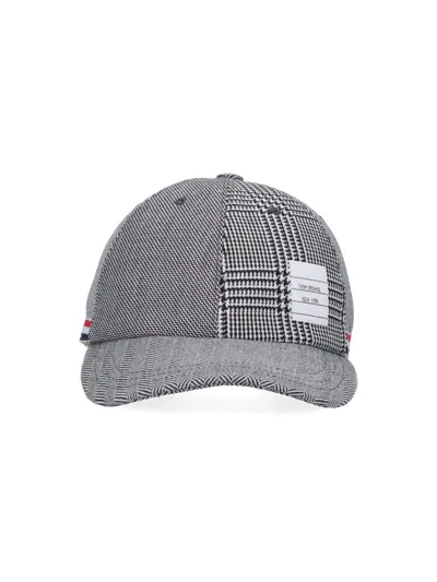 Thom Browne Logo Patch Baseball Cap In Multi